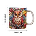 thumbnail image 2 of Ganfancp Taza Búho y Flor, Taza Búho Flor, Diseño Taza, Taza Búho Floral Png Taza Envoltura Sublimación, Rebajas Flash Deals Taza 1Pc, 2 of 4