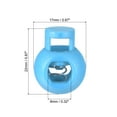 thumbnail image 2 of Cord Locks, Ball Spring Toggle Stopper for Drawstring Bag Shoelaces, Lake Blue 100 Pack, 2 of 5