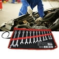thumbnail image 1 of 12Pcs Flexible Ratcheting Wrench Set Metric Ratchet Speed Wrenches and A Quick Access Wrench Organizer Wrench Kit 8-19mm, 1 of 8