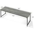 thumbnail image 3 of Computer Desk, 80 Inch Office Desk, Gaming Desk with Storage, Writing Desk Work Desk for Home Office, Study, Long Simple Desk, Large Legroom, Metal Frame, Grey, 3 of 18