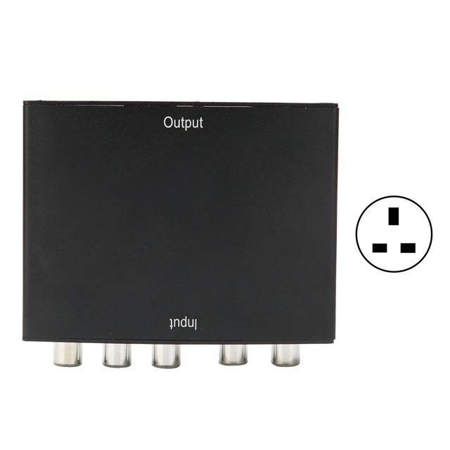 Convertidor de interfaz multimedia de alta definición YPBPR a video y audio 1080P Accesorio para computadora 100-240V Enchufe británico
