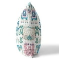 thumbnail image 3 of Amrita Sen Suede Zippered Pillow With Pink And White CAPL216FSDS-ZP-16x16, 3 of 9