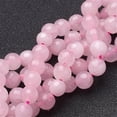 thumbnail image 2 of Rose Quartz Beads Strands Faceted Round Pink 6mm Hole: 1mm about 30pcs/strand 7.5 inch, 2 of 4