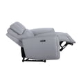 thumbnail image 3 of JERFIT Modern 2-Seater Power Recliner Sofa with USB Charger, Faux Leather, Gray, 3 of 7