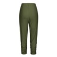 thumbnail image 2 of Mrat Exercise Pants for Women Women's Comfy High Waisted Workout Capris Matching Slim Fitting Yoga Gym Pants Yoga Pants for Women S-4 Green L, 2 of 6