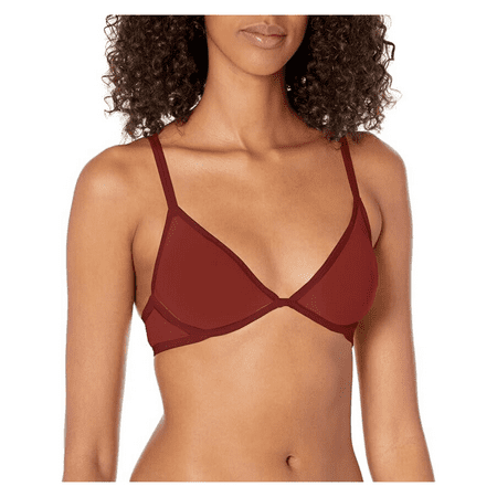 Calvin Klein Women s Sheer Marquisette Unlined Plunge Bra  32A