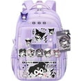 thumbnail image 4 of YAHAFEPY Kawaii backpack with 18PCs accessories anime cartoon anti-theft travel aesthetic new semester gifts bag with cute pins…, 4 of 5