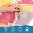 thumbnail image 5 of Yayeee Kitchen Curtains Tier Set of 2 Light Filtering 57"x24" Over Sink Window Panels, Pink Floral Orange, 5 of 7