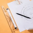 thumbnail image 2 of 12'' Multi-purpose Parallel Ruler with Protractor Measuring Rolling Ruler, 2 of 7