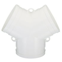 Uxcell 4 Inch 3 Way Duct Splitter Y Connector Air Vent Duct Hose Exhaust Pipe Adapter White