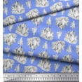 thumbnail image 2 of Soimoi Blue Cotton Duck Fabric Iceberg Ocean Print Fabric by Yard 44 Inch Wide, 2 of 3