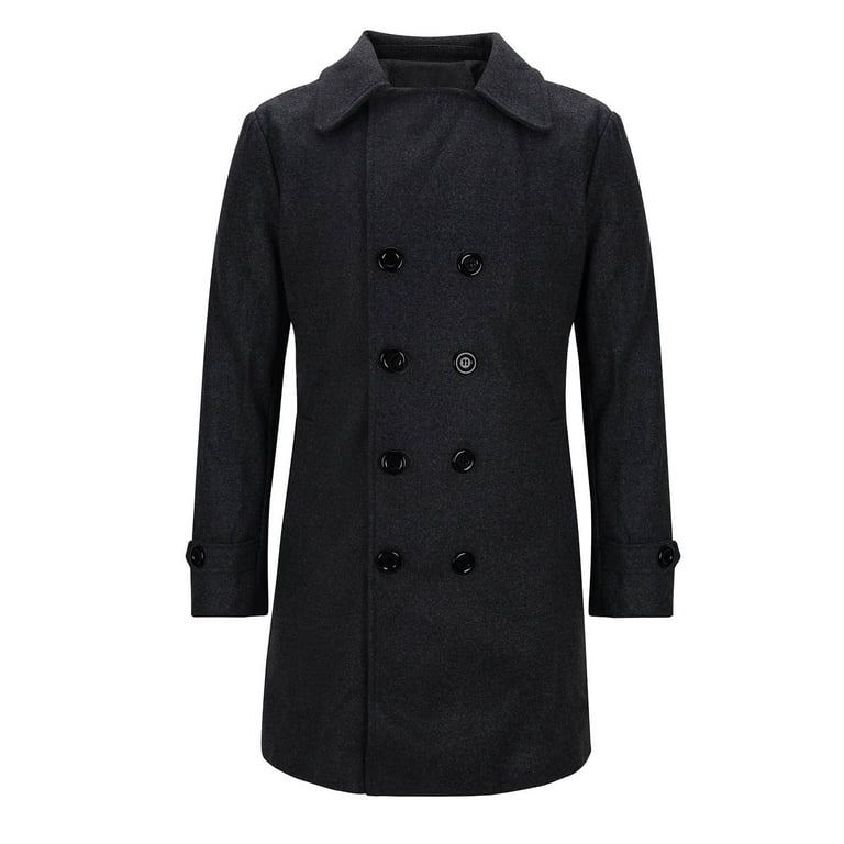 Olyvenn Men's Long Trench Coat Outdoor Windbreaker French Olyvenn Men's Long Trench Coat Outdoor Windbreaker French