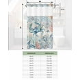 thumbnail image 7 of No Hook Shower Curtains, Coastal Crab Small Shower Curtains with Snap in Liner, Nautical Beach Ocean Conch Coral Starfish Waterproof Washable Fabric Bathroom Shower Curtain Sets, 36" x 72", 7 of 7