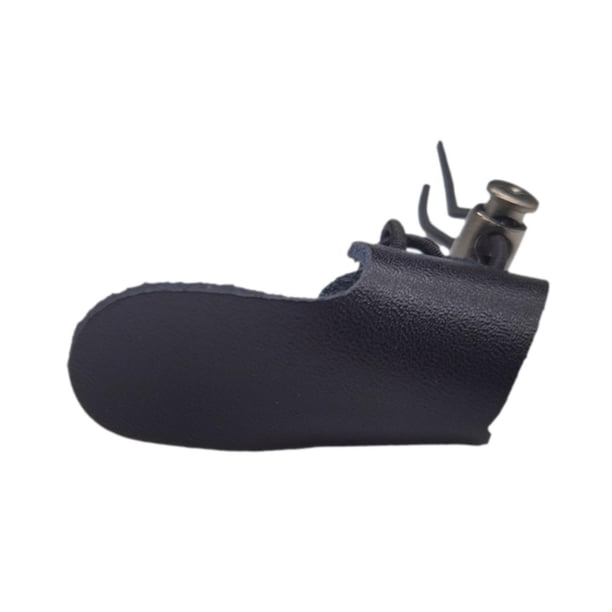 Guante de pulgar protector suave de pulgar de arco de tiro Negro