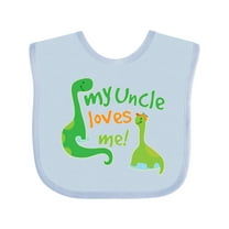 Inktastic My Uncle Loves Me Boys Baby Bib