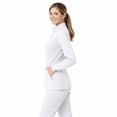thumbnail image 7 of M&M SCRUBS Women’s Full Zip Scrub Jacket – 4-Way Stretch Warm-Up Jacket with Stand Collar, Moisture-Wicking (White, X-Large), 7 of 7