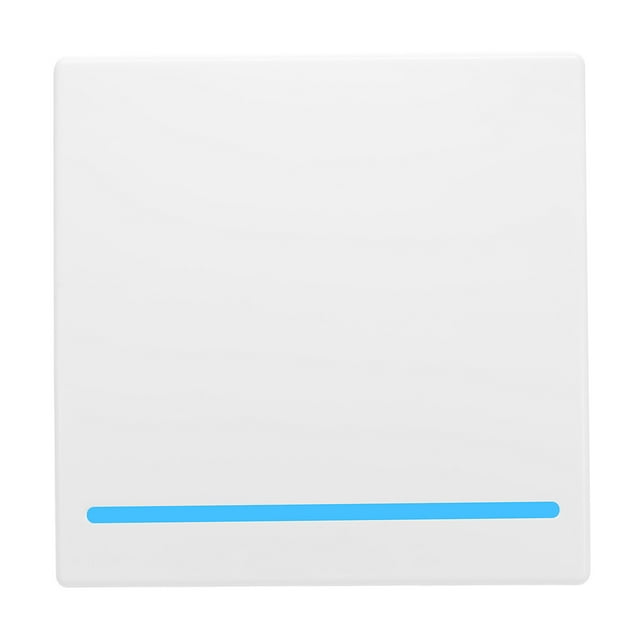 eWeLink Push Button Wall Light Switch Remote Controller 1 Gang 86 Type ON/Off Switch Panel 433MHz Wireless RF Remote Control with Stickers Free Position Flexible For Home Living Room Bedroo