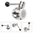 thumbnail image 3 of 1PCs 1.5" Tri Clamp Sanitary Butterfly Valve Stainless Steel 304 Valve, 3 of 11