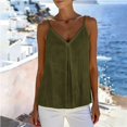thumbnail image 7 of Casual Sleeveless Tank Tennis Top for Everyday Wear Womens Classic Solid Vest Wardrobe Piece Army Green XL, 7 of 7