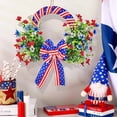thumbnail image 5 of Violet Wreath Independence Day Wreath Door Basket Decoration Patriotic Wreath Front Door Decor July 4th Decorations Summer Wreath, 5 of 7