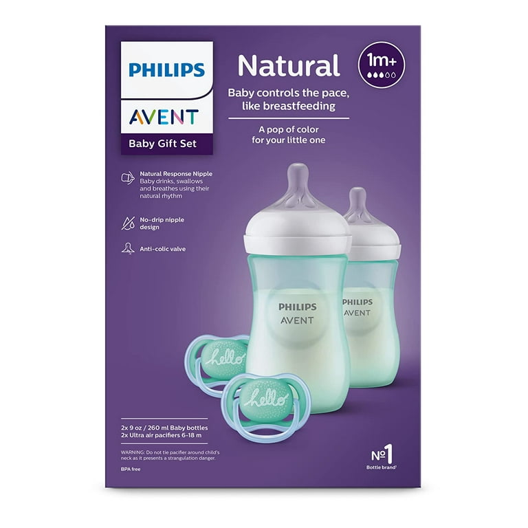 Pack 4 Biberons – Sucette – Goupillon NATURAL RESPONSE Avent Philips –  Golden baby