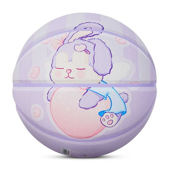 Kuangmi Basketball,Cute basketball, size6(28.5") suitable for indoor and outdoor game training, surprise gift for girls,KMBB558