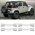 thumbnail image 4 of Protector De Bisagra De Puerta Accesorios De Coche 24 Unids/set Cubierta De Bisagra De Puerta Ajuste Plateado Para Jeep Wrangler JK 2007-2017 4 Puertas ANGGREK Otros Vehículos, 4 of 8