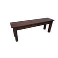 thumbnail image 4 of RED MAHOGANY FARMHOUSE BENCH-42, 4 of 5