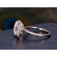 thumbnail image 4 of 1.75 Carat Halo Moissanite Diamond Wedding Ring with 18k Gold Plating, 4 of 5