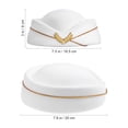 thumbnail image 3 of BRIGHTFUFU Gorra de azafata, gorra de azafata de avión, gorra de azafata de avión, gorra de azafata de escenario, gorra de mujer beige, 3 of 8