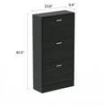 thumbnail image 4 of OXYLIFE Freestanding 3-Drawer Shoe Cabinet with 2 Row, Shoe Rack Organizer for Hallway, Black, 4 of 9