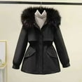 thumbnail image 2 of Vedolay Women's Coat Fall Coat Double Coat Tops for Work Winter Black,M, 2 of 4