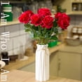 thumbnail image 4 of Billuyoard 10pcs plants rose artificial flower single in carefully vase decoration home decoration rose, rose home plants Decoración Polvo de sandía, 4 of 6