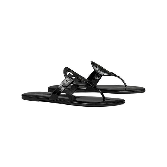 Tory Burch Miller Soft Women's Leather Memory Foam Slide Thong Sandals