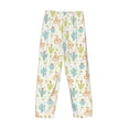 thumbnail image 4 of Kdxio Snake And Cactus Print Men's Sleep Pajama Pant Lounge Pants with Pockets, 4 of 8