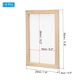 thumbnail image 2 of Unique Bargains 11.8'x7.9' Wooden Paper Making Screen Papermaking Frame Mould, Natural Color 4 Pack, 2 of 5