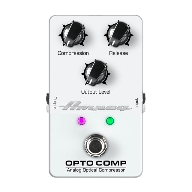 Pedal Compresor Óptico Analógico OPTO COMP AMPEG blanco 16.3x20.9x11.8