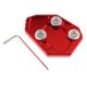 thumbnail image 1 of Almohadilla de soporte lateral de pie shamjiam para motocicleta 2010-2015 rojo, 1 of 7
