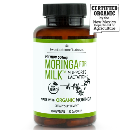 Organic Moringa For Milk (Malunggay) Capsules for Nursing Moms - Increase Milk Production Naturally - 100% Natural & Gluten-Free - 120 Vegan Moringa Pills 500 (Best Foods To Eat To Increase Milk Supply)