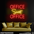 thumbnail image 3 of Craftnamesign Office Sweet Office LED Sign For Office Business Wall Decor, 3 of 5