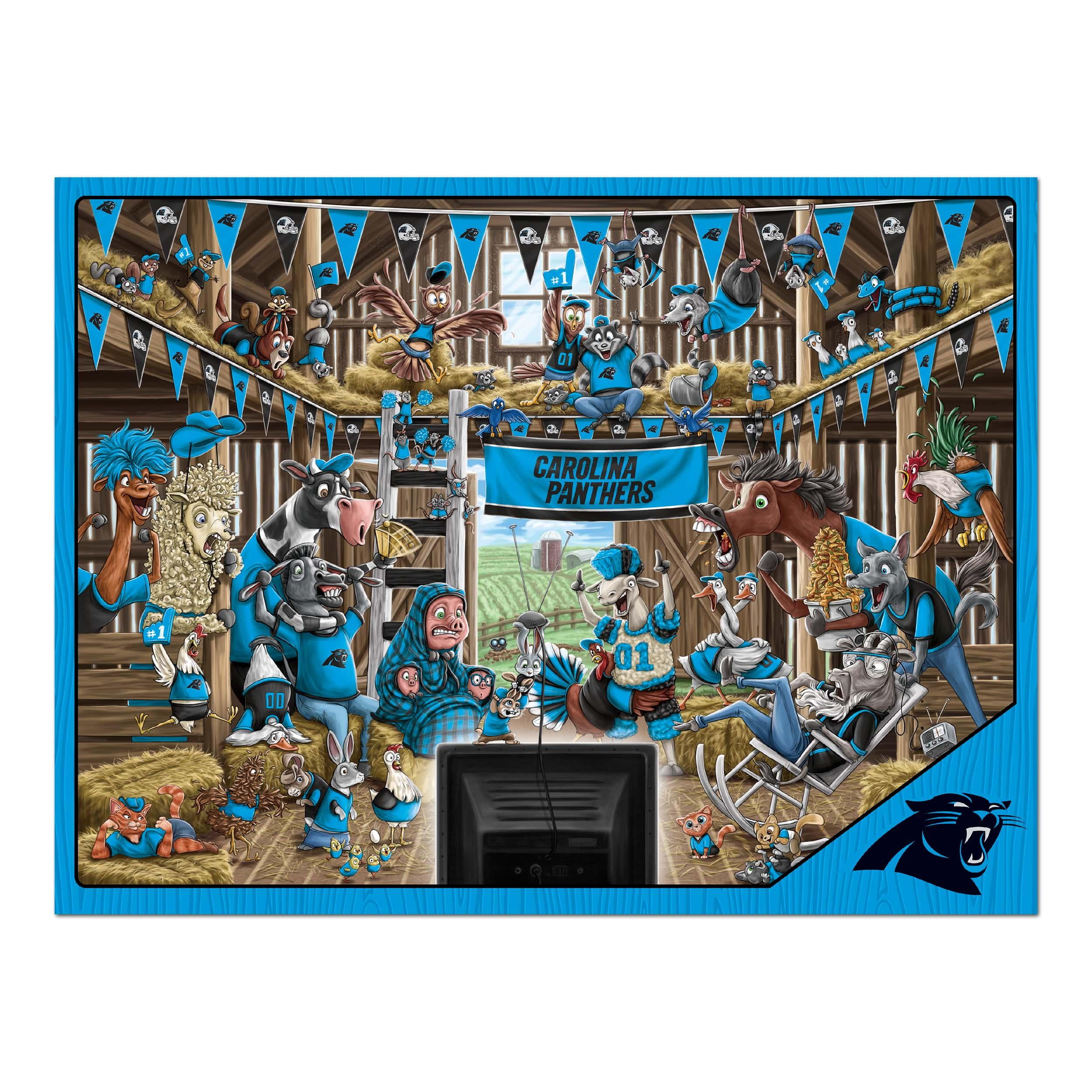 YouTheFan NFL Carolina Panthers Barnyard Fans Puzzle - 500 Piece