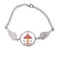 thumbnail image 1 of Musement Park patrón colorido carrusel Pulsera pulsera pulsera alas de ángel pulsera, 1 of 3