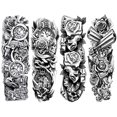 thumbnail image 2 of Etiquetas Engomadas Del Tatuaje 4 tatuajes falsos de 7.09 x 6.69 pulgadas, tatuajes extraíbles desechables impermeables para adultos Likrtyny Libre de BPA, 2 of 9