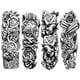 thumbnail image 2 of 4 tatuajes falsos de 7.09 x 6.69 pulgadas, tatuajes extraíbles desechables impermeables para adultos JShteea Libre de BPA, 2 of 7