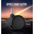 thumbnail image 7 of Office Chair Casters Wheels, Set of 4 Swivel Caster Black 1.5 Inch  Casters Wheels for  Furniture Office Chair, Black, 7 of 7