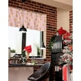 thumbnail image 4 of Curtain Valance, Christmas Gingerbread Man Snowflake Candy Canes Winter Pink Short Rod Pocket Window Treatment for Living Room, Bedroom, Kitchen, Bathroom, 1 Panel, 54" X 18", 4 of 7