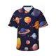 thumbnail image 1 of Fotbe Space Planet Camisa Hawaiana para Hombre Unisex – Camisa Casual de Verano con Botones de Manga Corta de Algodón y Lino,Large, 1 of 7