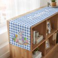 thumbnail image 6 of Table Runners 70 Inches Long Dress Scarves, Easter Farmhouse Coffee/Dining/Kitchen Table Decor, Holiday Table Runner, Spring Watercolor Bunny Eggs Butterflies Blue Plaid 13x70 Inch, 6 of 9