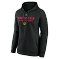 thumbnail image 2 of Women's Fanatics  Black Chicago Blackhawks Authentic Pro Core Primary Fleece Pullover Hoodie, 2 of 3
