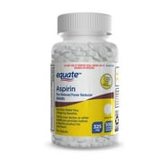 Equate Aspirin Tablets 325 mg, Pain Reliever and Fever Reducer (NSAID), 500 Count